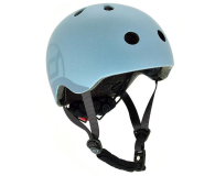 Kask i ochraniacz Scoot & Ride Kask Ochronny S-M dla dzieci 3+ Steel